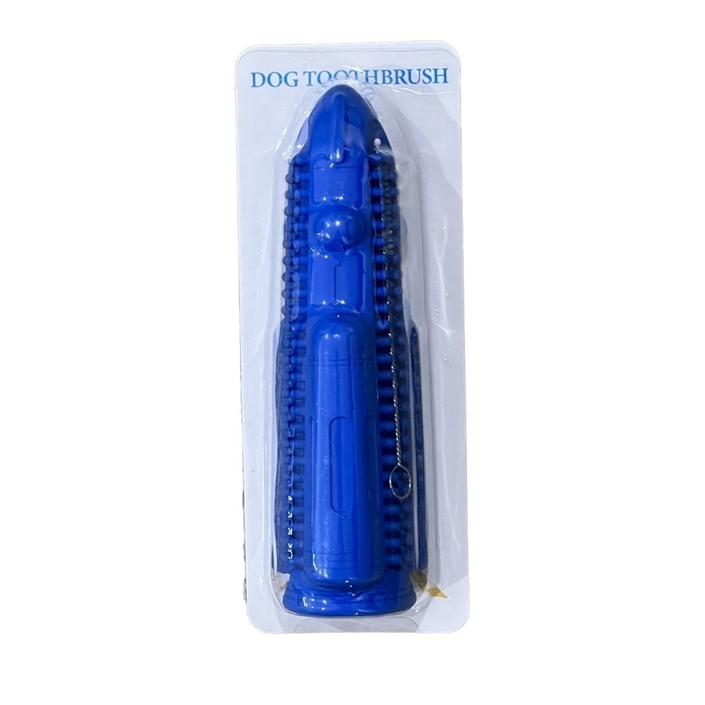 NWT Q Dan Dog Dental Cleaning Chew Toy Toothbrush
